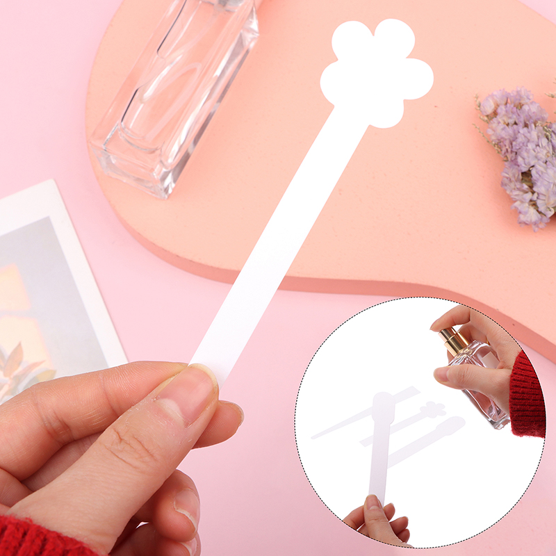 Perfume Fragrance Tester - ใหม่·100ชิ้น/ล็อต แถบกระดาษทดสอบน้ำหอมอโรม่าเธอราพี น้ำมันหอมระเหย รูปทรงดอกไม้·