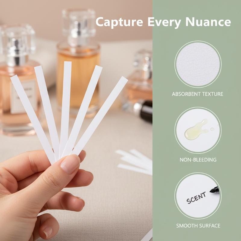 Perfume Fragrance Kit - 30/50/100 ชิ้น แผ่นทดสอบน้ำหอมแบบใหม่ แผ่นทดสอบกลิ่นน้ำหอม แผ่นทดสอบน้ำมันหอมระเหย กระดาษทดสอบกลิ่นอโรมาเธอราพี