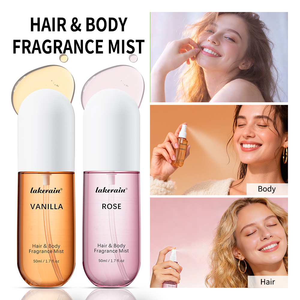 Perfume Fragrance Mist - สเปรย์น้ำหอมกลิ่นวานิลลาโรส 50 มล. สำหรับผมและผิวกาย กลิ่นหอมสดชื่น ติดทนนาน
