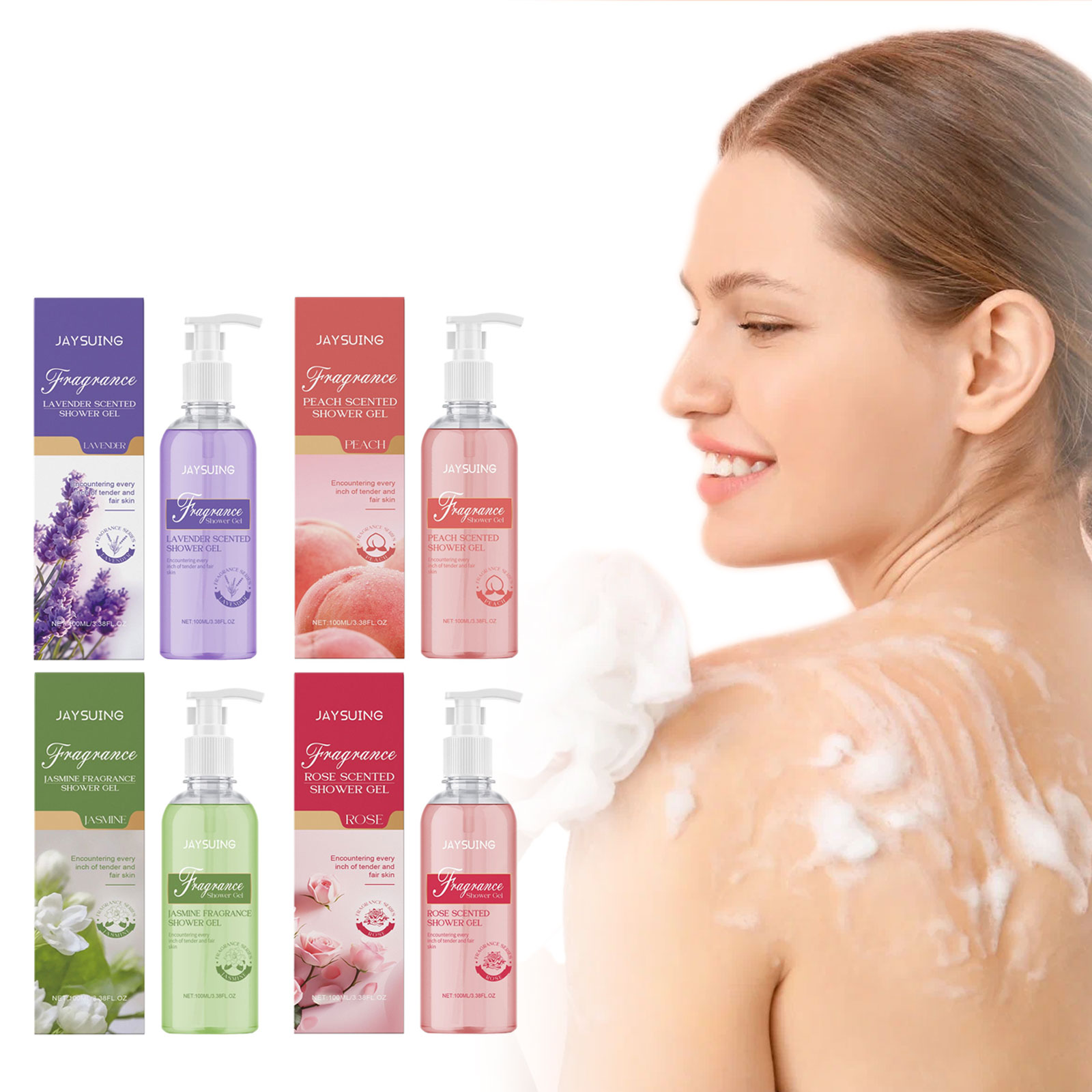 Perfume Fragrance Body Lotion - น้ำหอมเจลอาบน้ำมีกลิ่นหอมอาบน้ำโลชั่นที่ขัดผิวอาบน้ำเรียบเนียนทำความสะอาดล้ำลึกมีกลิ่นหอมยาวนาน