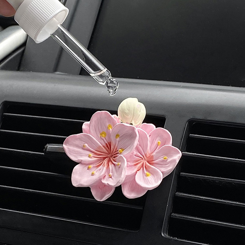 Fragrance Perfume Car - คลิปหนีบปรับอากาศรูปดอกไม้ 1 ชิ้น สำหรับตกแต่งรถยนต์ กลิ่นหอมสดชื่น น้ำหอมปรับอากาศในรถยนต์