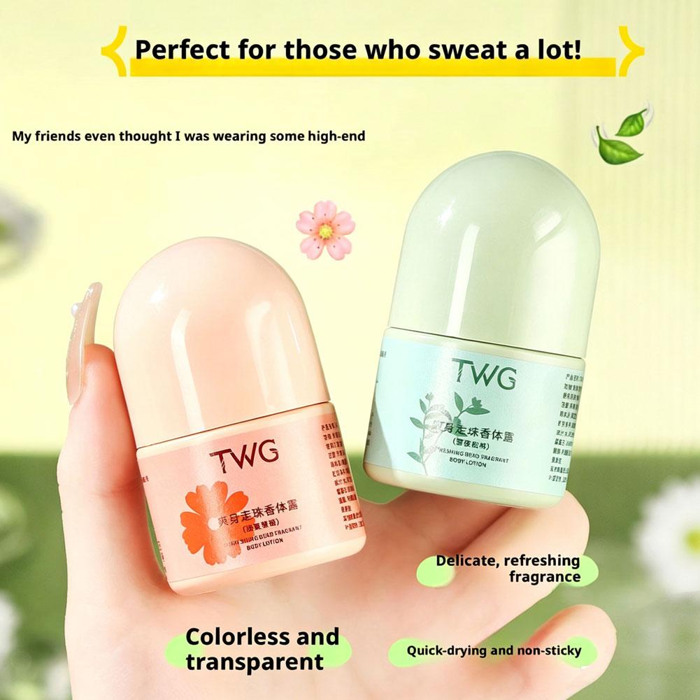 Perfume Fragrance Body Lotion - ชุดโลชั่นน้ำหอมโรแมนติก TWG พร้อมน้ำหอมโรลออนแบบพกพา กลิ่นเฟรช วอล์กกิ้ง บอล