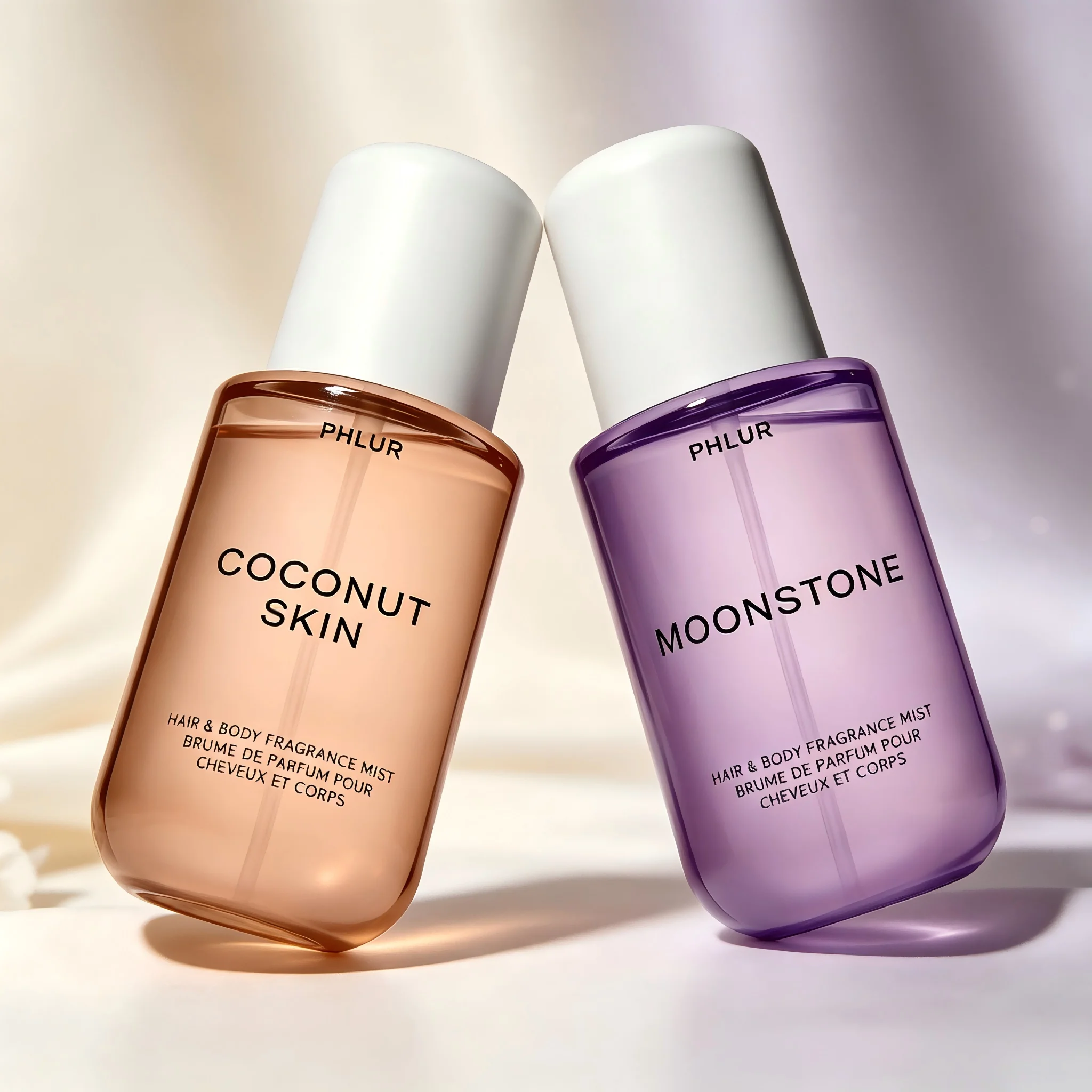 Perfume Fragrance Mist - PHLUR ชุดสเปรย์น้ำหอมสำหรับผิวและผมกลิ่นมะพร้าวและมูนสโตน 2 ชิ้น ขนาด 8
