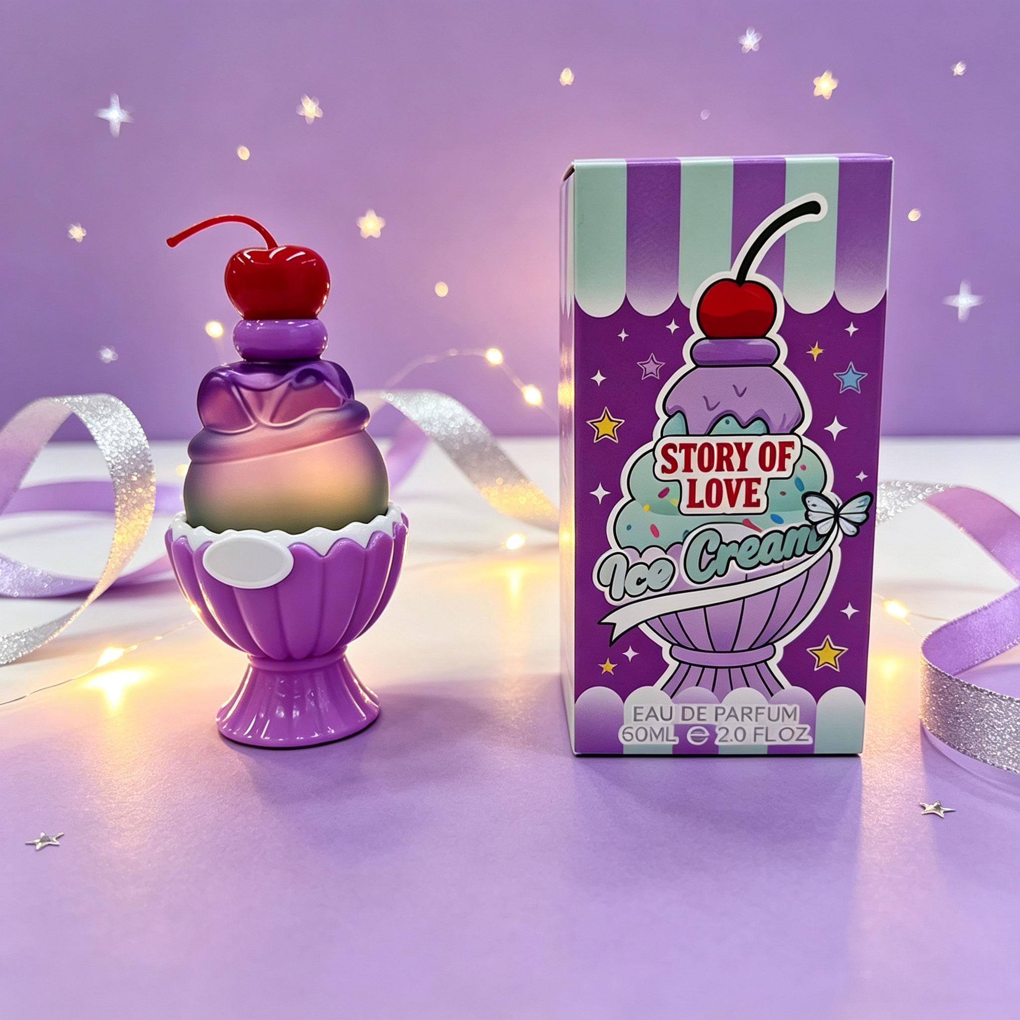 น้ำหอมรูปไอศกรีมน่ารัก 60 มล.  - Perfume Fragrance Bottle บทวิจารณ์และราคา