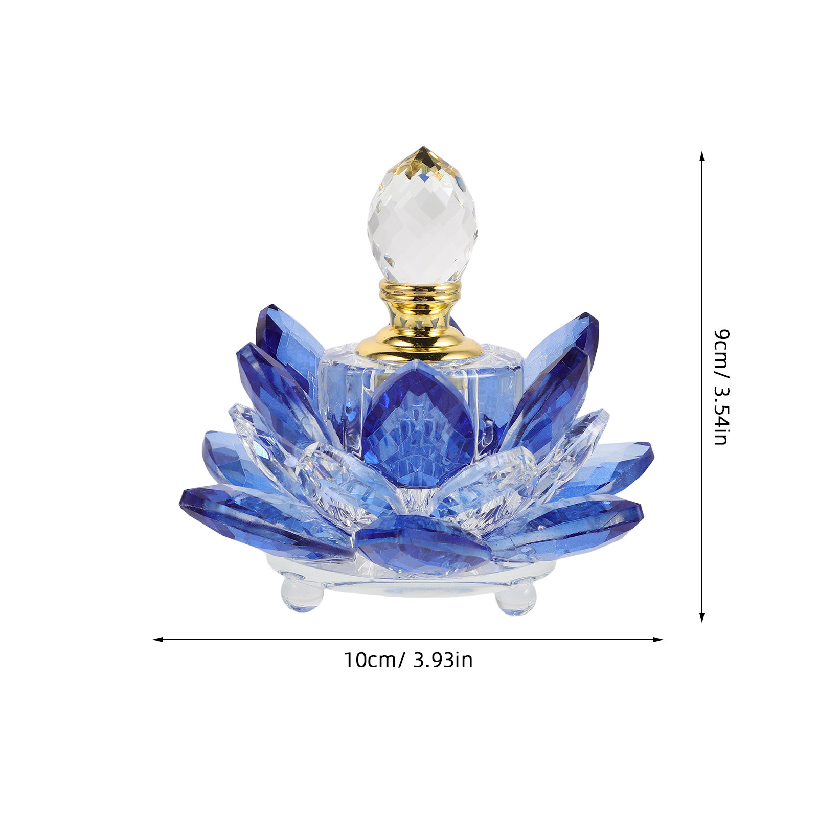 ขวดน้ำหอมรีฟิลรูปดอกบัวคริสตัล - Perfume Fragrance Blue บทวิจารณ์และราคา