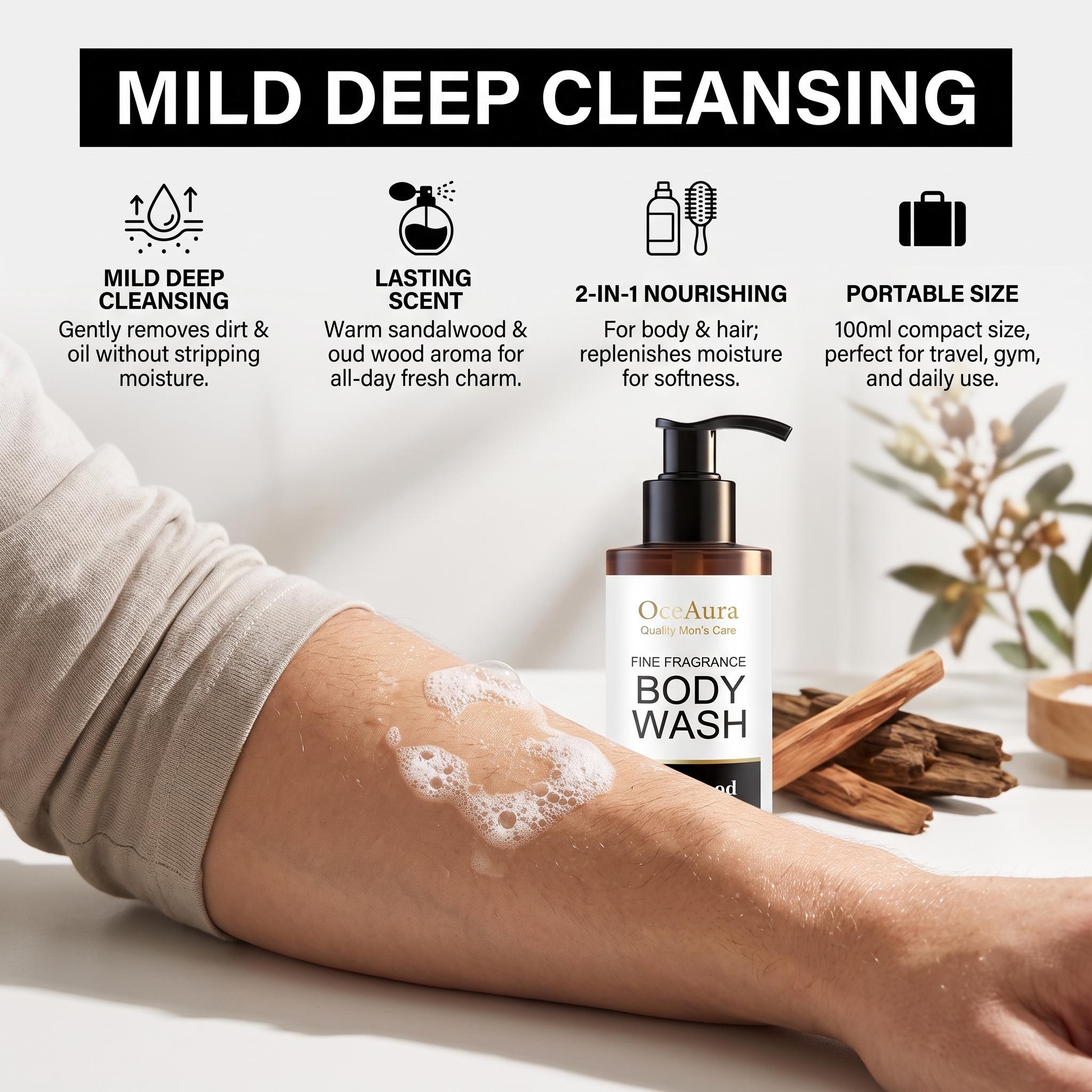 โอเชอรา ซานดาลวูด บอดี้ วอช กล - Perfume Fragrance Body Lotion บทวิจารณ์และราคา