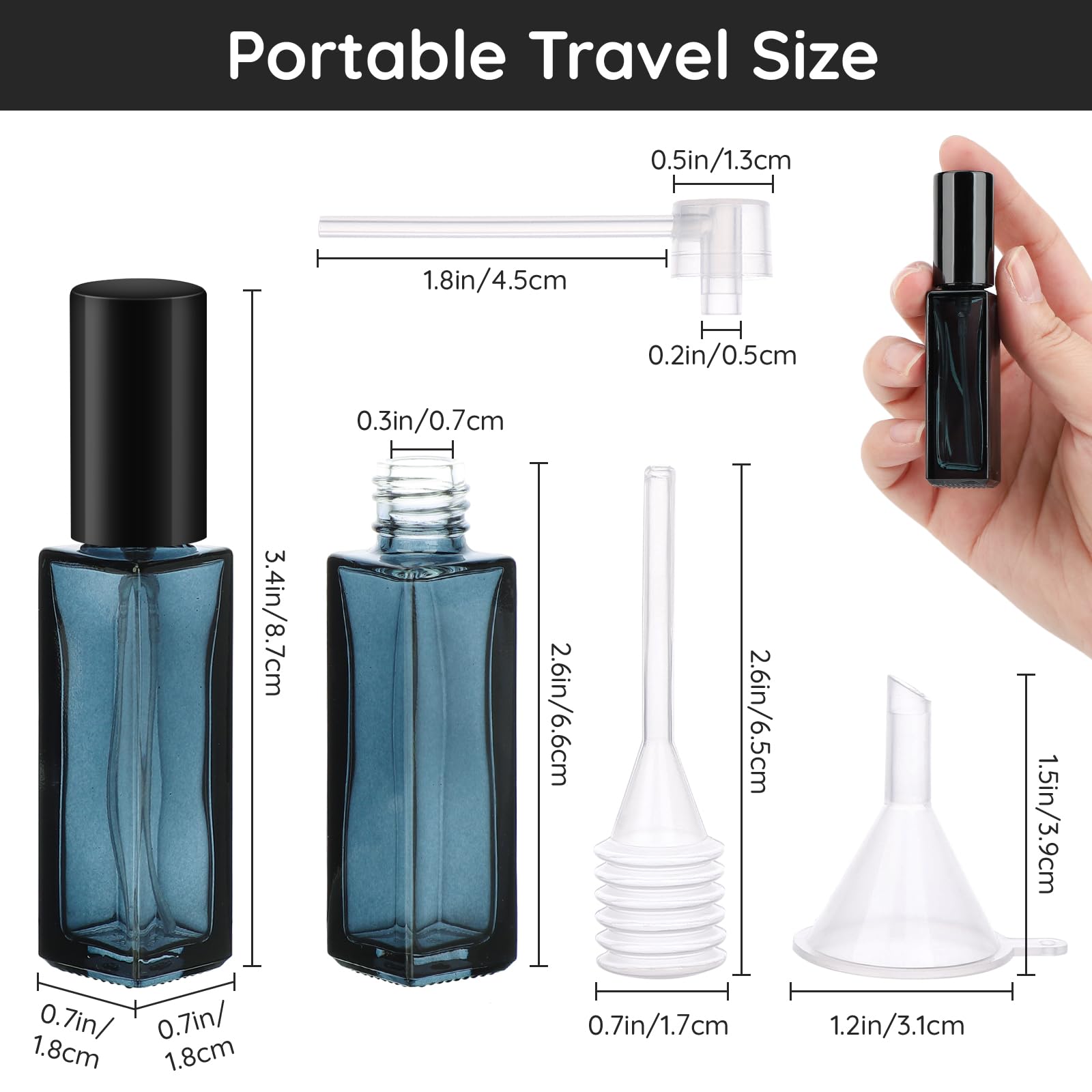 ขวดน้ำหอมแบบพ่น 10 ชิ้น ขวดเปล - Perfume Fragrance Mist บทวิจารณ์และราคา
